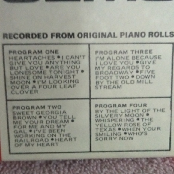 Vintage 8 track tape more original player piano music - Picture 2 of 3